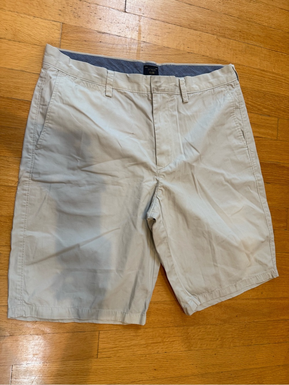 Jcrew Men's Beige Cotton Blend Shorts - Classic Casual